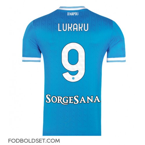 SSC Napoli Romelu Lukaku #9 Hjemmebanetrøje 2025-26 Kortærmet